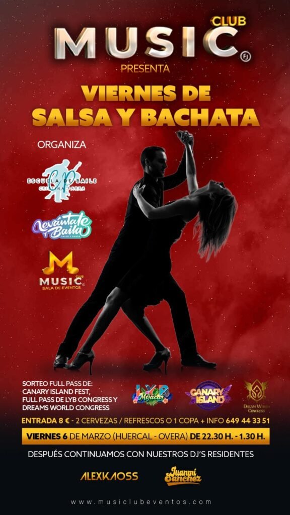 Entrada: Viernes de Salsa y Bachata | Viernes 6 de Marzo