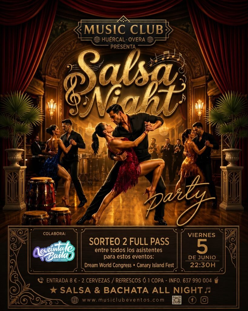 Entrada: Salsa & Bachata All Night | Viernes 5 de Junio