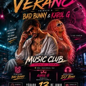 Entrada: Fiesta de Verano - Tributo a Bad Bunny y Karol G | Sabado 13 de Junio