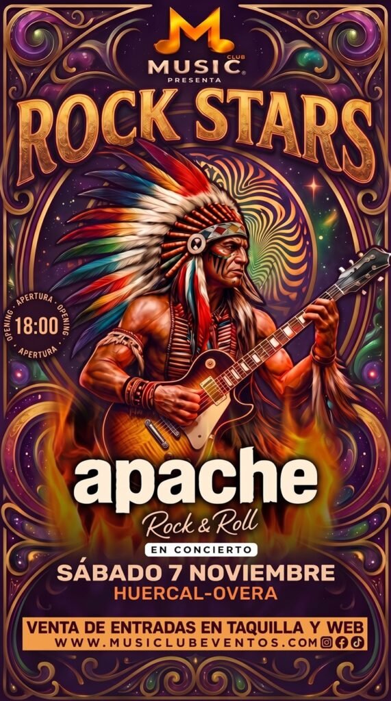 Entrada – Rock Stars – Concierto de Apache | Sábado 7 Noviembre