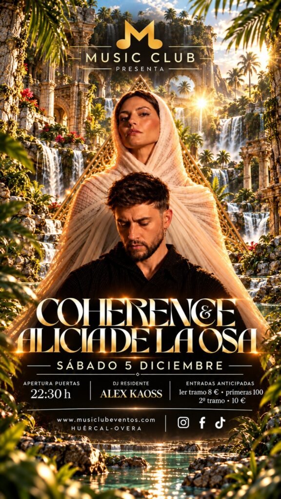 Entrada – Coherence & Alicia de la Osa | Sábado 5 de Diciembre